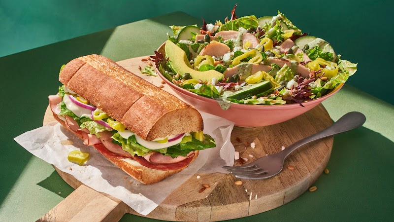 Panera Bread soup and salad
